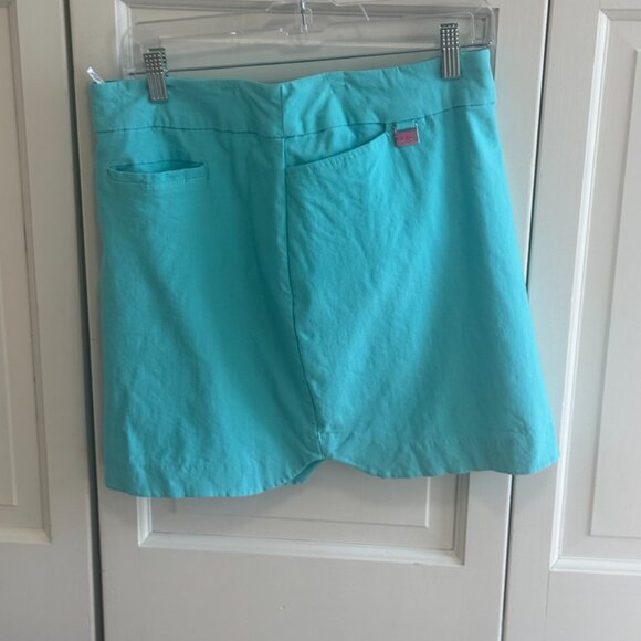 Women's Turquoise Solid Skort Size 10 - Picture 3 of 5